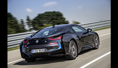 BMW i8 Plug-in Hybrid Sports Car 2013  rear